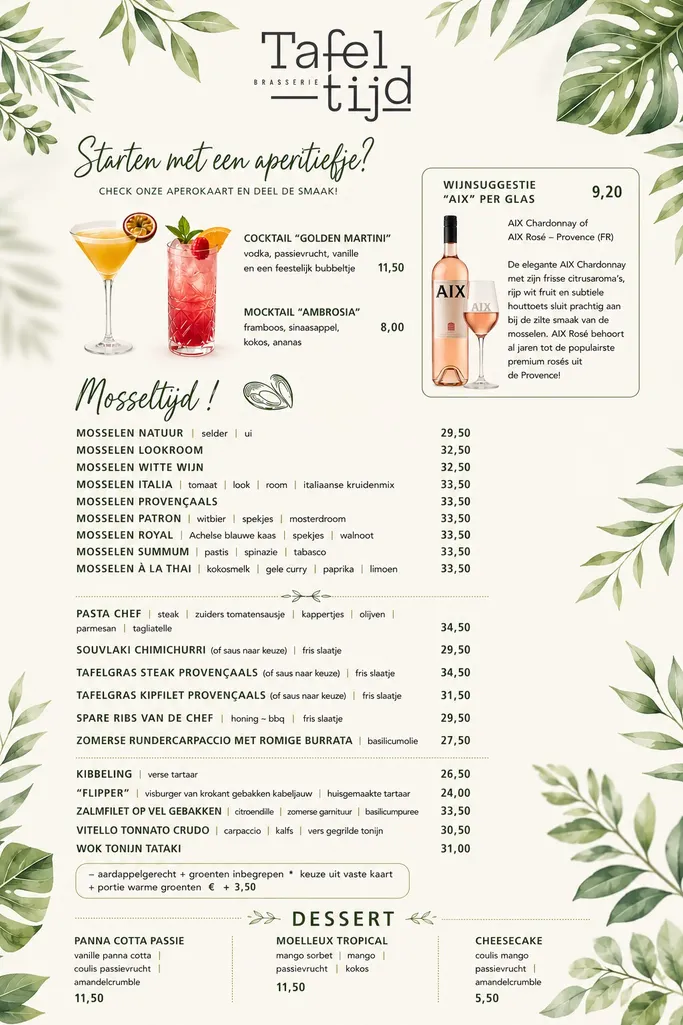 Suggesties van het seizoen
